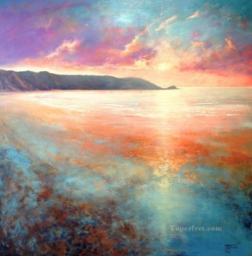  Peace Art - Peaceful Morning St Brelades Bay Jersey abstract seascape